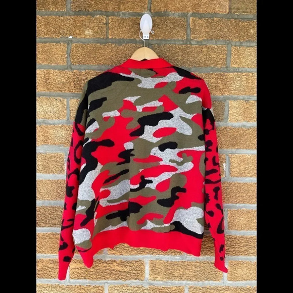 Sen cocoon camoflage open sweater m - Picture 3 of 15